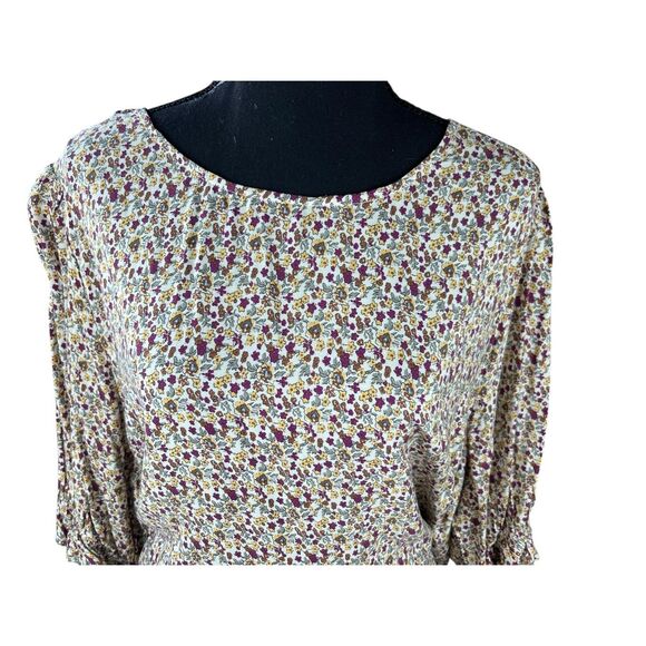 Natural Life Floral ditzy Print Women's Dress L/XL cottagecore career - Picture 4 of 8